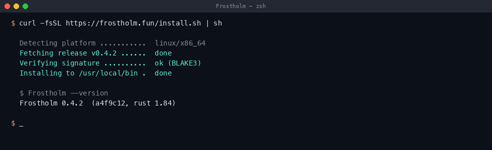 fh init and first snapshot